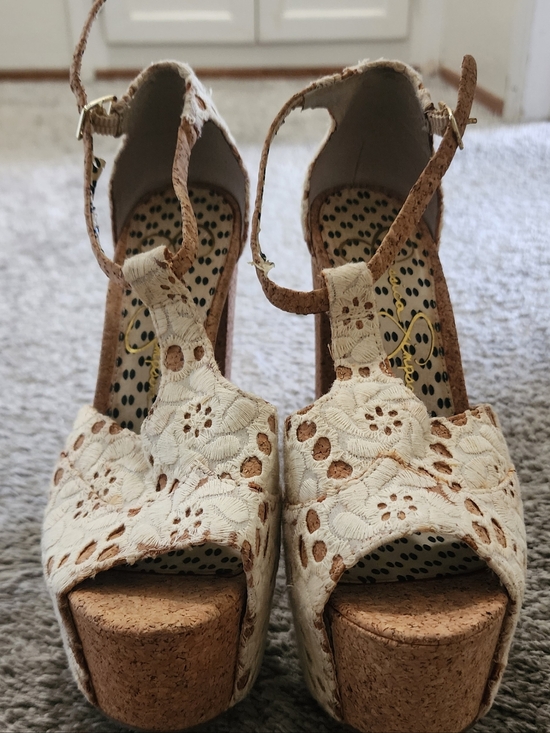 Jessica Simpson Shoes - Jessica Simpson Dany Heels Crochet